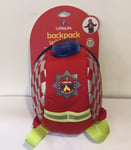 LittleLife Fire & Rescue Toddler Backpack with Safety Rein & Flashing Light