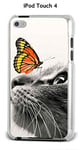 Onozo Coque Apple iPod Touch 4 Design Chat et Papillon