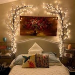 Enchanted Flexible LED Willow Vines for Christmas Room Decor 7.5FT