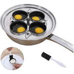 Egg Poacher Pan Stainless Steel Poached Egg Cooker – Perfect Poached Eggs