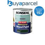 Ronseal 38778 10 Year Weatherproof Wood Paint Racing Green Gloss 750ml RSL38778