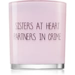 My Flame Green Tea Time Sisters At Heart Partners In Crime scented candle 8x9 cm