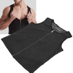 (L/XL)Men Sweat Vest Waist Trainer Workout Sauna Tank Top Male Body Shaper