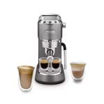 De'Longhi EC885.GY Dedica Arte Manual Espresso Coffee Maker with Milk Frother