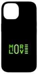 Coque pour iPhone 14 Graphisme vert Green More Love