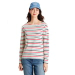 Joules Womens Harbour Cotton Long Sleeved Top - White - Size 10 UK