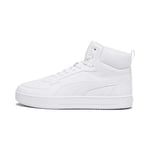 PUMA Unisex Caven 2.0 Mid Baskets, Puma White Puma Silver, 38.5 EU