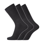 Dovre Strømper 3P Cotton No-Elastic Socks Svart Str 40/45 Herre