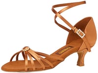 Freed of London SOPHIAFB, Chaussure de Danse Femme, Dark Tan, 17.5 EU