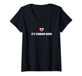 Womens It's Coming Home England Football V-Neck T-Shirt