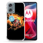 Cokitec Coque Renforcée pour Motorola G24 4G Manga Naruto Noir