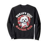 Maltese Dog Breed Pet World's Best Maltese Mom Sweatshirt