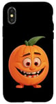 Coque pour iPhone X/XS Orange Fruits mignons Art Hommes Femmes Enfants Amoureux des fruits