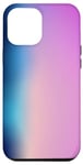 Coque pour iPhone 14 Pro Max Dégradé de couleur bleu foncé, rose pastel