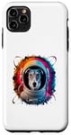 Coque pour iPhone 11 Pro Max Homme Femme Coloré Space Astronaute Whippet