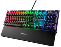 SteelSeries Apex 7 - Clavier de gaming mécanique - Écran OLED Smart Display - Switchs rouges - Agencement Anglais QWERTY