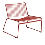 HAY - Hee Lounge Chair - Rust - Utendørs spisebordstoler - Hee Welling - Rød - Metall