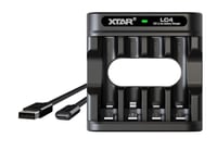 XTAR L4 AA/AAA laddare 4x0.5A