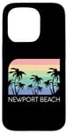 Coque pour iPhone 15 Pro Newport Beach California Surf Vintage Cali SoCal Orange Co