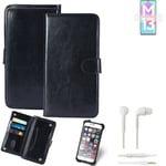 CASE FOR Samsung Galaxy M13 4G FAUX LEATHER + EARPHONES PROTECTION WALLET BOOK F