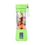 ZGHYBD Multi-Function Usb Rechargeable Portable Blender Mini Juicer，Magnetic Secure Switch Electric Fruit Mixer,Blend Jet High Speed Portable Blender(400ml green