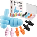 Ear Plugs for Sleep Soft Silicone Reusable, Earplugs 4 count (Pack of 1)