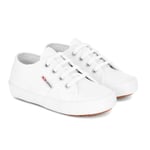 Superga Childrens Unisex Childrens/Kids 2750 Easylite Leather Trainers (White) - Size UK 13 Kids