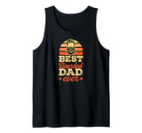 Mens Best Bearded Dad Ever Retro Style Fathers Day Party Tank Top