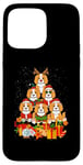 iPhone 15 Pro Max Cavalier King Charles Spaniel Merry Christmas Tree Lights Case