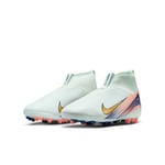 Nike Air Zoom Mercurial Superfly 10 Academy AG Dream Speed 9 - Grønn/Gull Barn - Kunstgress (AG), størrelse 38½