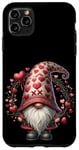 iPhone 11 Pro Max Love Gnome Valentines Day Wreath For Her With Cute Hearts Case