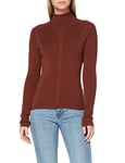 Falke Neck-64028 Femme Roll Neck, Hot Brown, FR : XS (Taille Fabricant : XS)