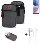 Belt bag + headphones for Oppo K9 Pro 5G Phone case