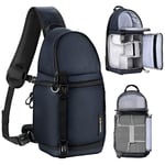 K&F Concept Camera Sling Bag for photographers, Professional 10L Waterproof Camera Shoulder Backpack for DSLR SLR Canon Nikon Sony Cameras