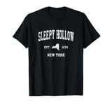 Sleepy Hollow New York NY Vintage Athletic Sports Design T-Shirt