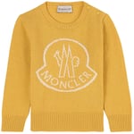 Moncler Logo Stickad Tröja Gul | Gul | 9-12 months