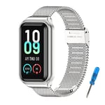 BDIG Bracelet Compatible pour Amazfit Band 7 Metal, Amazfit Band 7 Bracelet Ajustable en Acier Inoxydable Watch Bracelet de Remplacement pour Amazfit Smart Band 7