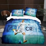 Spelare K3# 3d Tredimensionell Tredelad Set Storlek Fotboll Serie C Ronaldo Överkast Hemtextil 180 cm