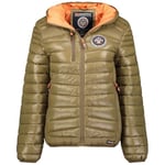 Geographical Norway Bambway Lady Veste Coupe Vent Femme Outdoor - Blouson Deperlant Manches Longues Femmes - Manteau Pluie Randonnee Saison Printemps Ete Automne Hiver (Taupe M)