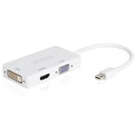 MP power @ 3 en 1 Mini DisplayPort vers HDMI DVI VGA pour MacBook Air Mac Pro Microsoft Surface Pro