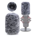 YOUSHARES QuadCast Pop Filter - Mic Wind Cover Furry Windscreen Muff Compatible with HyperX QuadCast S Microphone to Reduces Wind Noise