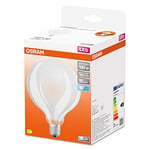 OSRAM LED Star GLOBE95, ampoule LED à filament mat en forme de globe avec un diamètre de 95mm, culot E27, blanc froid (4000K), 1521 lumen, remplace les ampoules conventionnelles de 100W, 1-pack