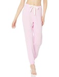 Amazon Essentials Pantalon de Pyjama Type Jogging d’Intérieur en Éponge Légère (Grandes Tailles Disponibles) Femme, Rose Clair, S