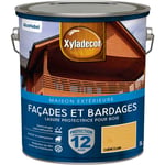 Akzonobel - Lasure protectrice pour bois extérieur - Facades et Bardages - aspect satin chêne clair 5 l - Xyladecor