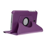 doupi Rotatif Housse pour Samsung Galaxy Tab 3 Lite (7 pouces), Deluxe 360 Degrés Smart Coque de Protection Simili Cuir Coque Cover et Case, violet