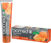 Biomed Citrus Fresh 97% Natural Toothpaste | Orange, Fresh Breath, Healthy Gums