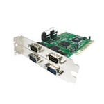 PCI RS232 seriell kortadapter med 4 portar och 16550 UART