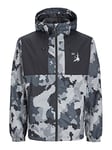 JACK & JONES Men's JCOFILO Light Jacket SN, Asphalt/AOP: camo, M