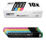 10x Eco Cartridge for Ricoh Aficio MP C-2550-csp MP C-2530 MP C-2030