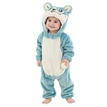 Ensemble Unisexe Bébé Cute Animal Barboteuse Grenouillères Combinaison Pyjama avec Fermeture éclair 0-24 Mois (18-24 Months, A- Hamster Bleu)